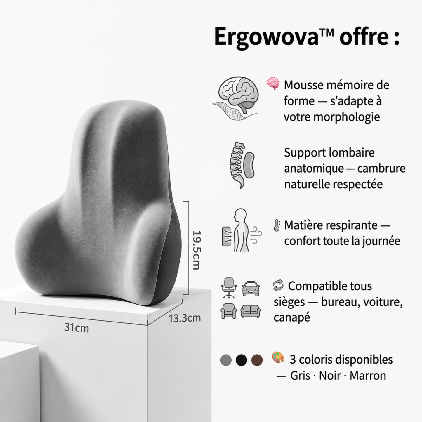 Coussin Lombaire Ergowova™