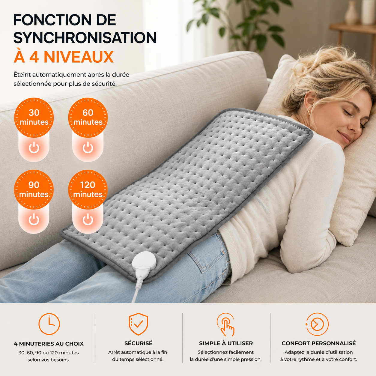 Coussin Chauffant Électrique Ergowova™