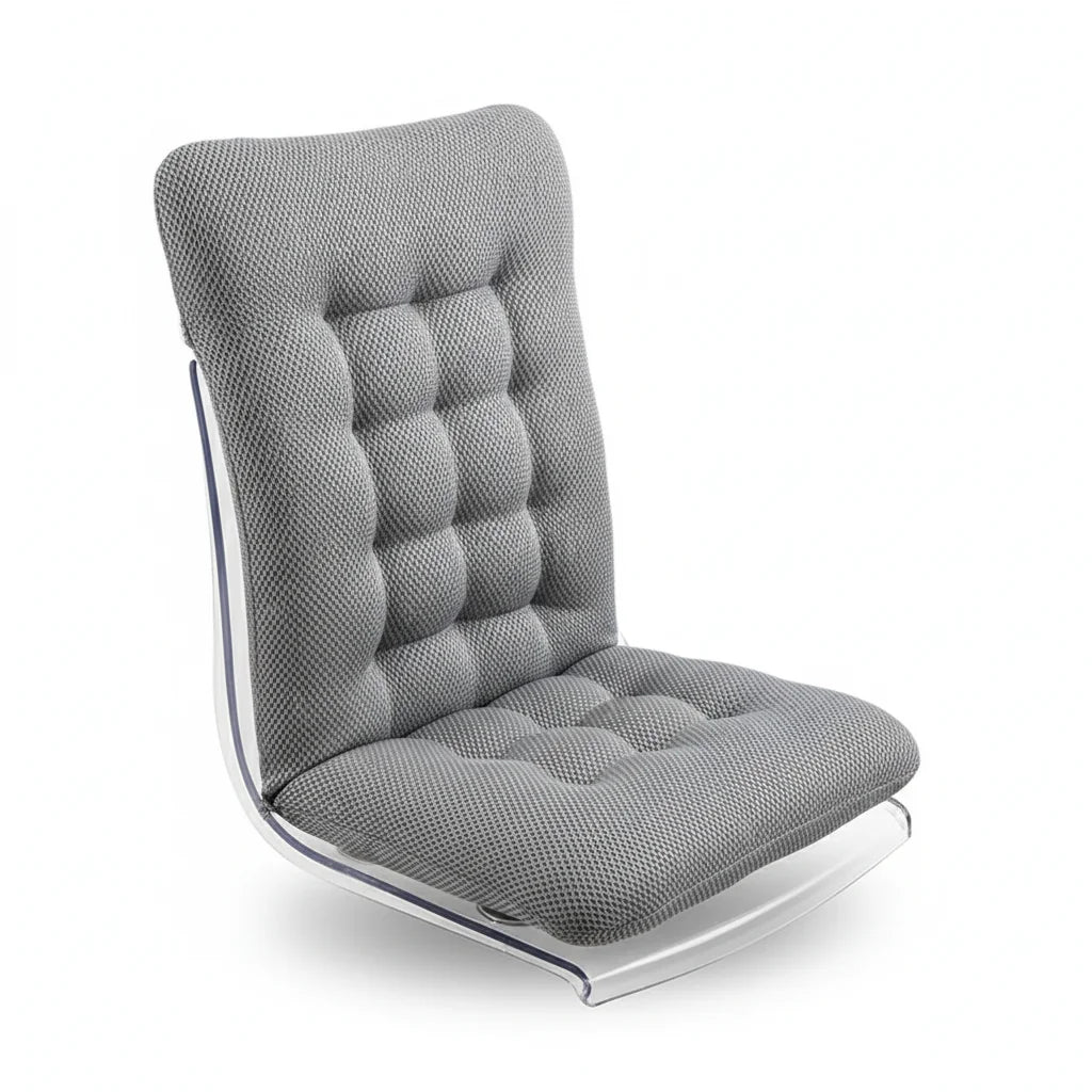 Coussin de chaise ergonomique Ergowova assise et dossier matelassé fond blanc